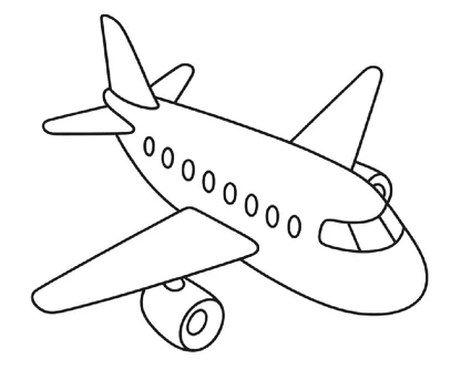 Desenho de aviao para colorir e imprimir - educação infantil (página 1)